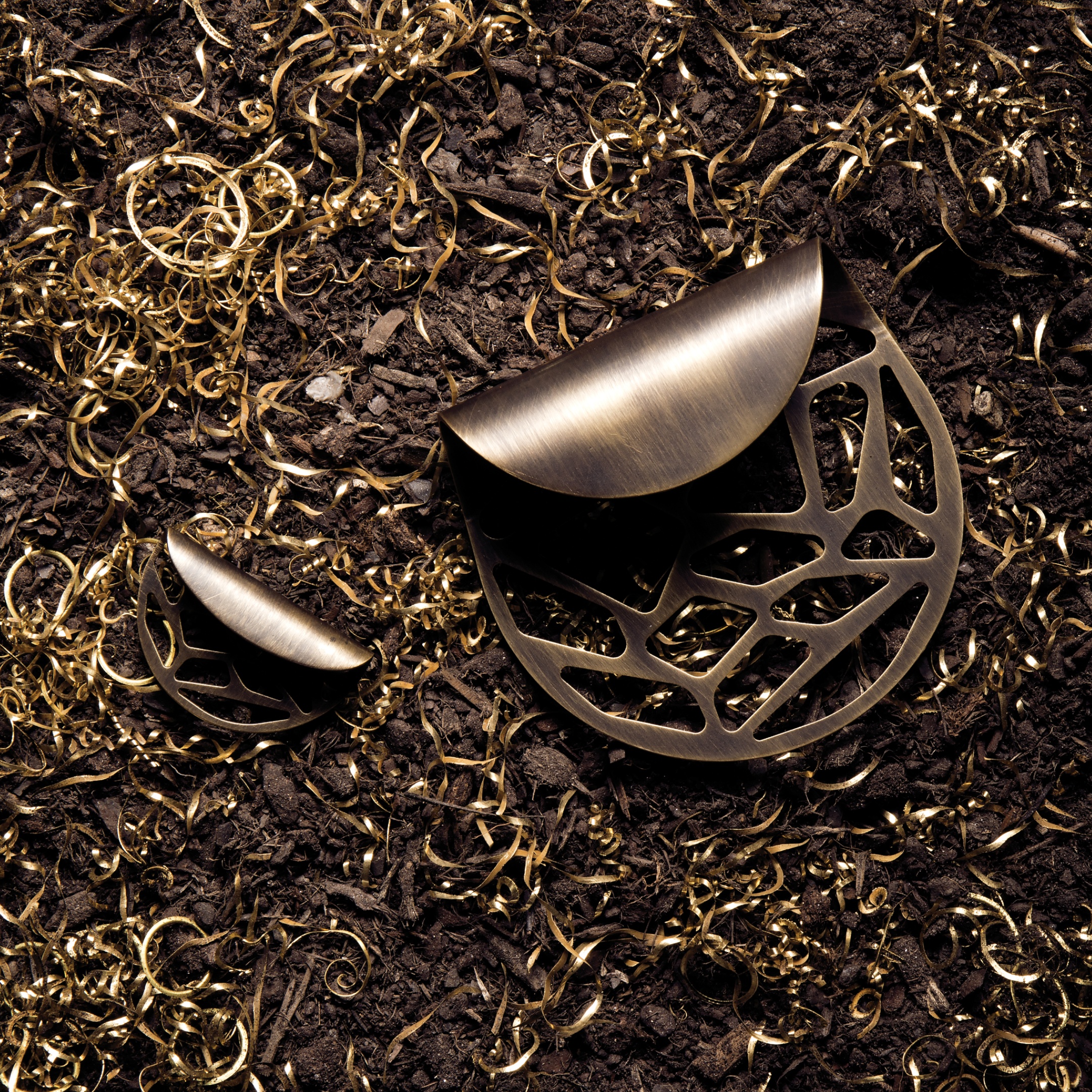 CM3008 PullCast Ручка шкафа ATLAS Матовая латунь  - Вид №2