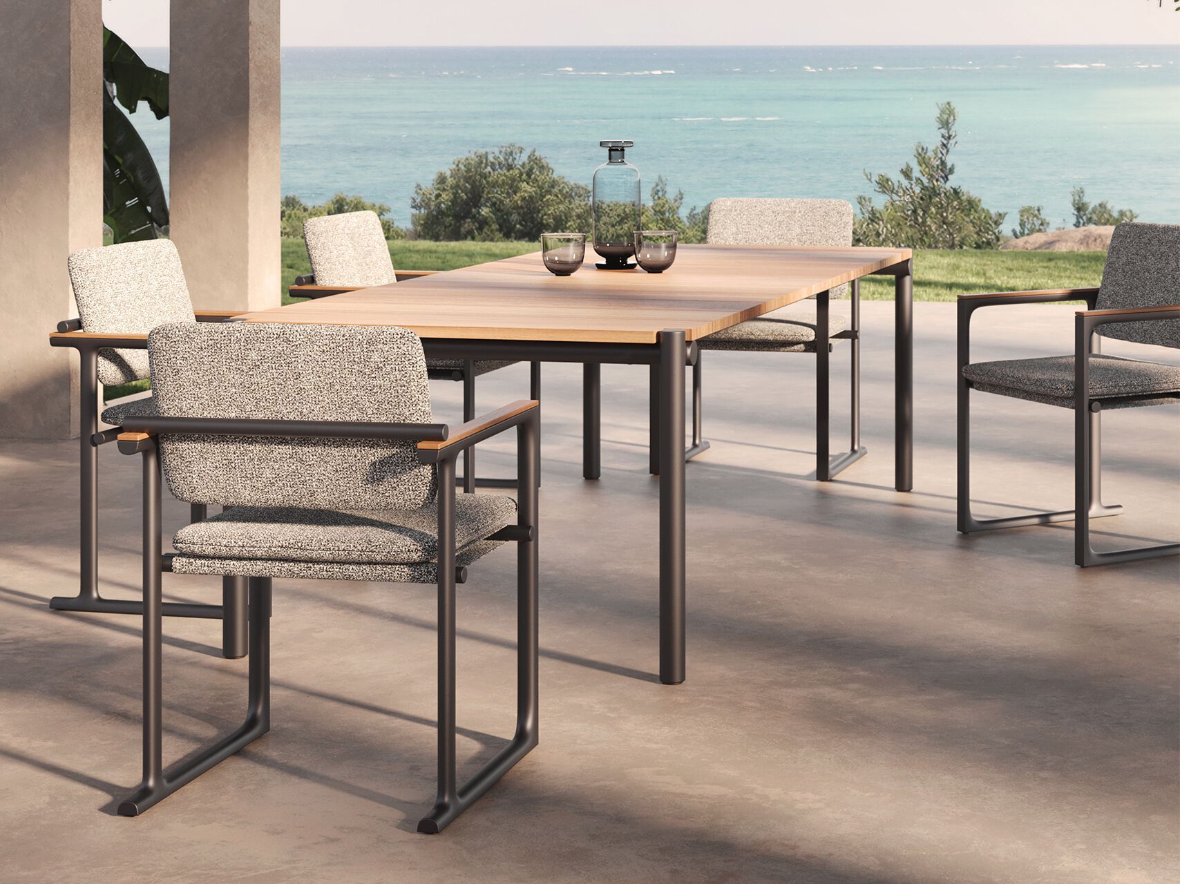 Тканевый садовый стул с подлокотниками Vondom Тулум ARCH-00060792 - Вид №3