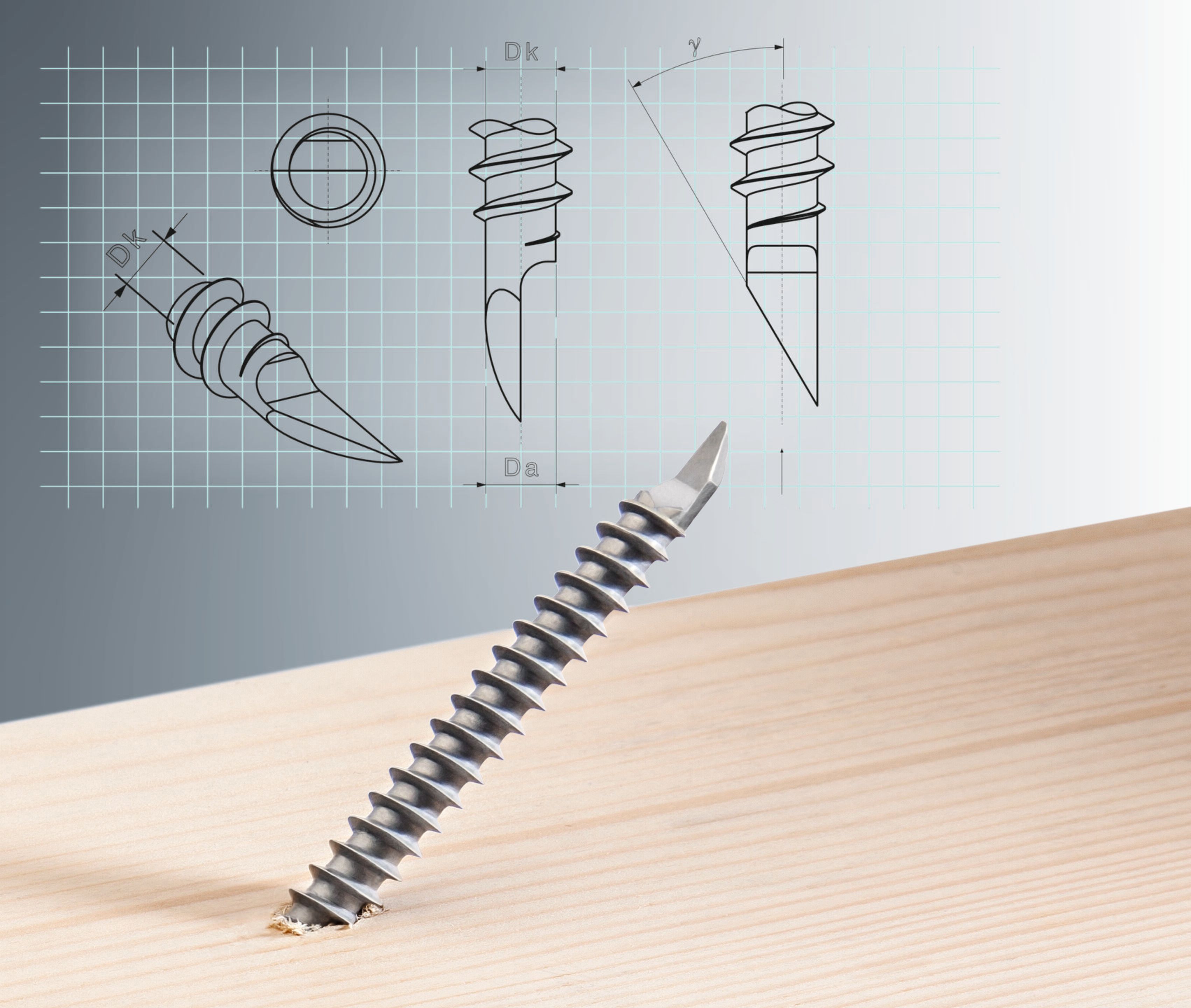 Стальной винт с двойной резьбой HECO ITALIA EFG SFS WT-T ARCH-00009892 - Вид №2