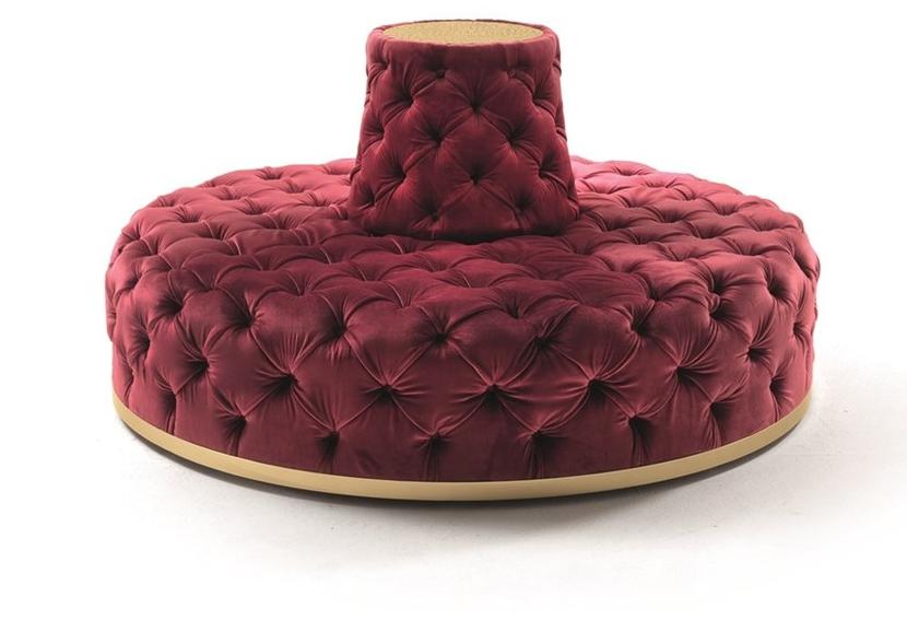 Longhi Круглая скамья из тафтинга Loveluxe 2015 – regency collection X 420 - Вид №2