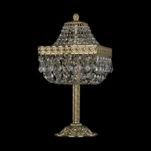Лампа настольная хрустальная 42х20 см золотистая Bohemia Ivele 19012L6/H/20IV G BOHEMIA IVELE КЛАССИЧЕСКИЕ 00-3889212 Золото;прозрачный