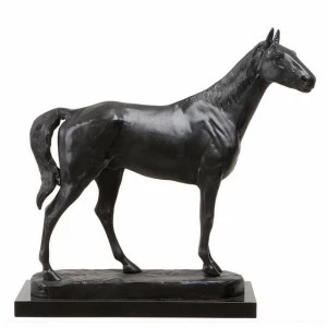 Статуэтка декоративная металлическая 57х58 см черная Horse Rodondo EICHHOLTZ EICHHOLTZ 062735 Бронза;черный