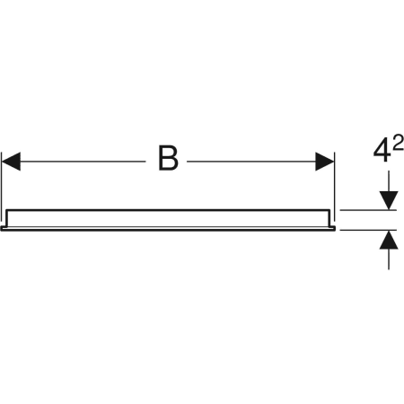 GEBERIT 500.587.00.1 Зеркало с подсветкой Option Basic, двухсторонняя подсветка  - Вид №2