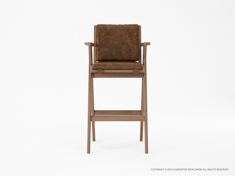 384_751 Барный стул с кожей Karpenter TRIBUTE