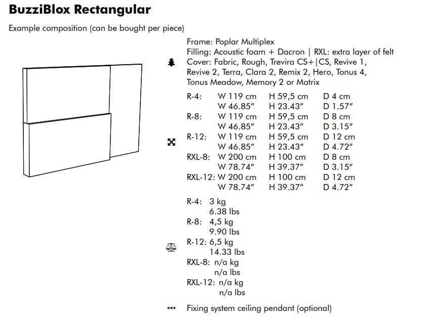 Ткань акустическая панель BuzziSpace BuzziBlox ARCH-00086815 - Вид №16