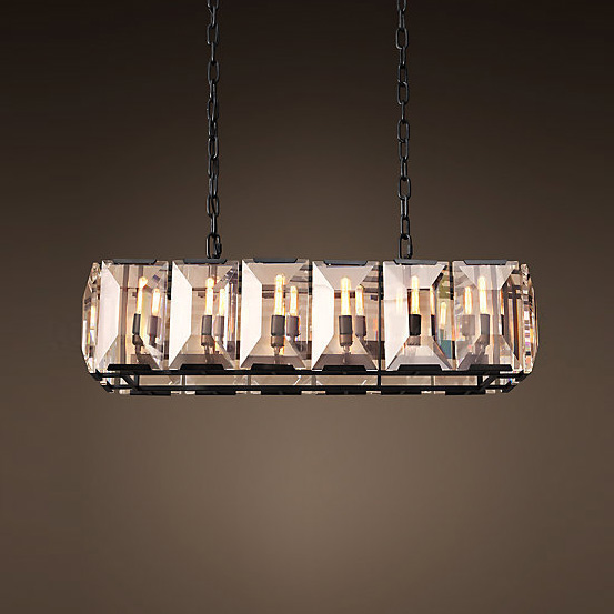Подвесной светильник Harlow Crystal 12 от Delight Collection KR0354P-12 DELIGHT COLLECTION ДИЗАЙНЕРСКИЕ 243648 Прозрачный;черный  - Вид №1