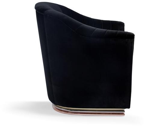 KOKET Мягкое бархатное кресло с подлокотниками Mia sun-id-1500205 - Вид №3