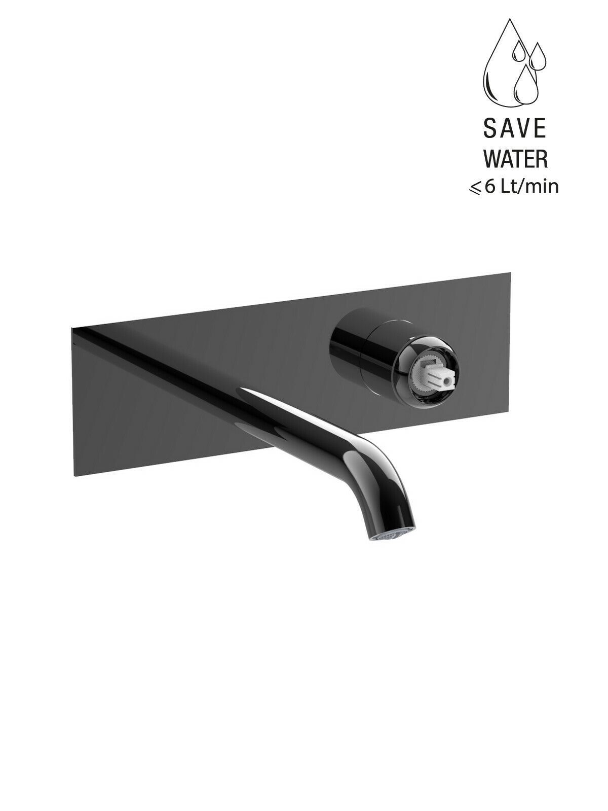 Настенный смеситель для раковины с 2 отверстиями без слива Rubinetterie Frattini Pepe XLS ARCH-00148159 - Вид №23