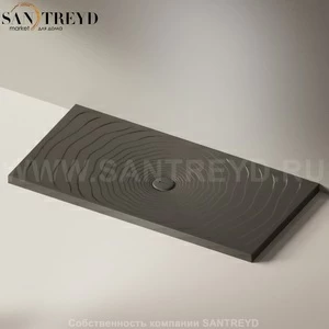 Flaminia WATER DROP Душевой поддон 160 см черный DR8016.7006