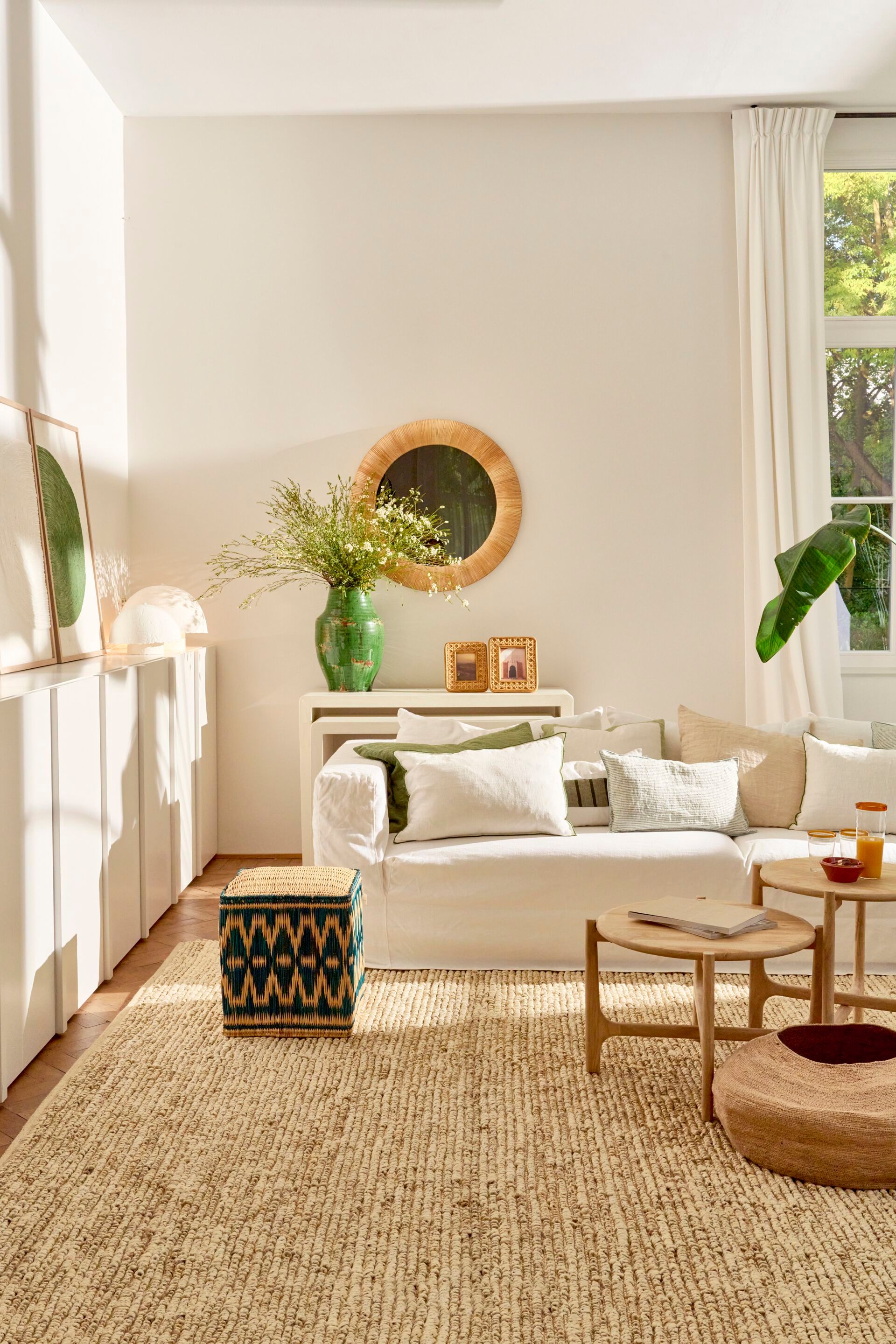 Квадратный пуф из камыша POMAX HASSIRA ARCH-00027824 - Вид №4