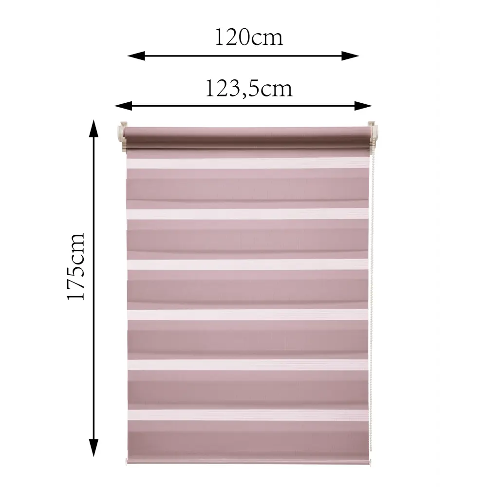 INSPIRE Peter - Рулонная штора день-ночь с регулировкой света 120x175 см 85225651 STLM-0060085 - Вид №2