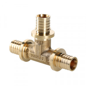 VTm.431.BG.201616 Фитинг аксиальный универсальный – тройник надвижной Valtec 20 (2,8) мм х 16 (2,2) мм х 16 (2,2) мм