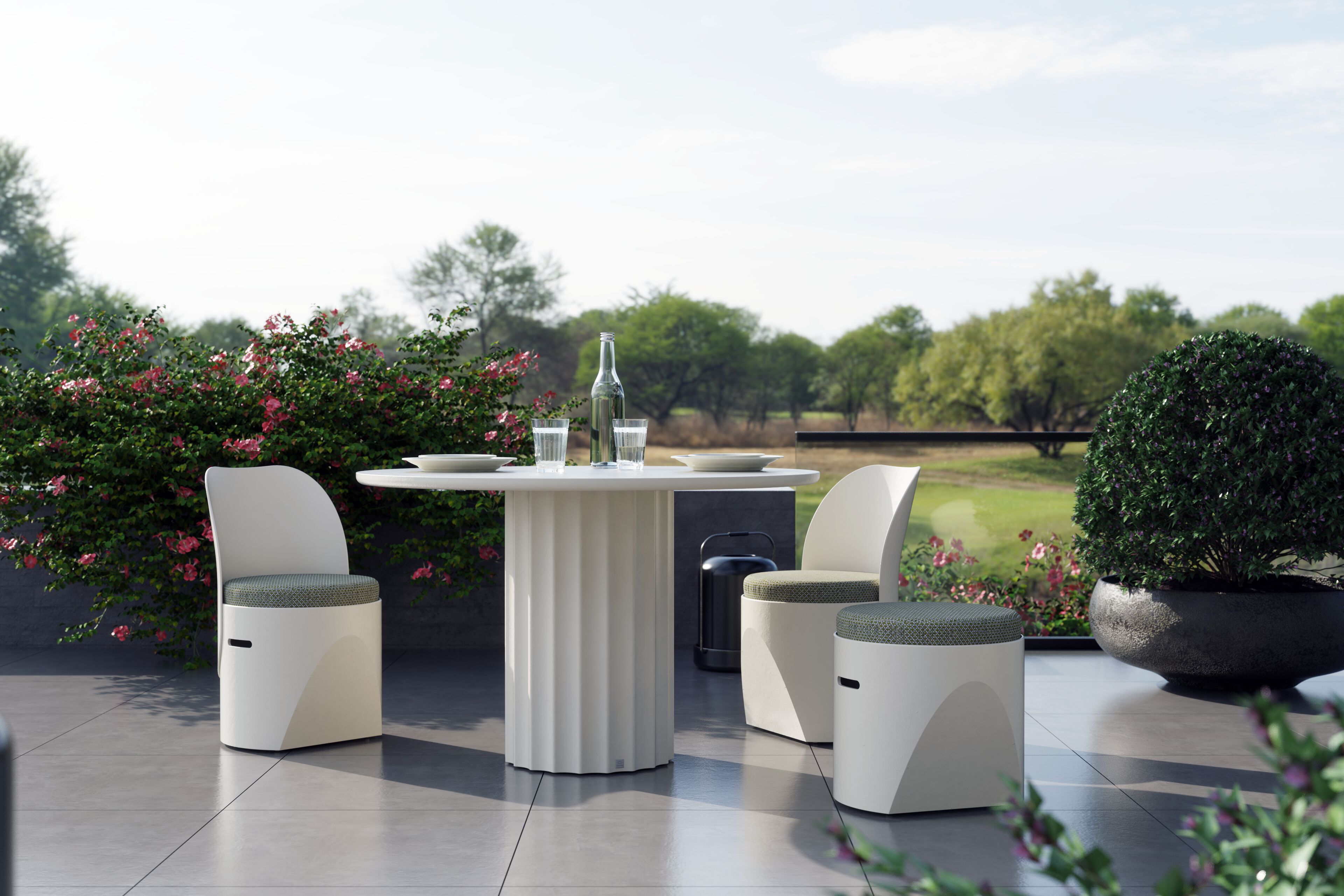 Садовый стул со встроенной подушкой GANSK Cloe ARCH-00120179 - Вид №8
