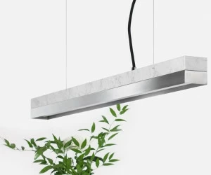 GANTlights Светодиодная подвесная лампа из каррары и нержавеющей стали C