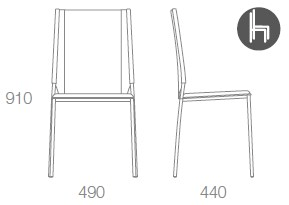 Albaplus Штабелируемое кожаное кресло Wear sun-id-1437512 - Вид №5