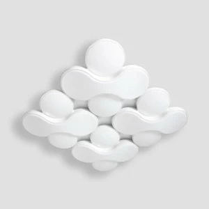 Потолочный светодиодный светильник Ambrella light Orbital Granule FG1066/4 WH 208W D720*720 AMBRELLA LIGHT ORBITAL GRANULE 223552 Белый