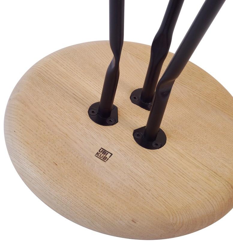 Askia Круглый журнальный столик из дуба Bend 1.t04.ok.mbk - Вид №1