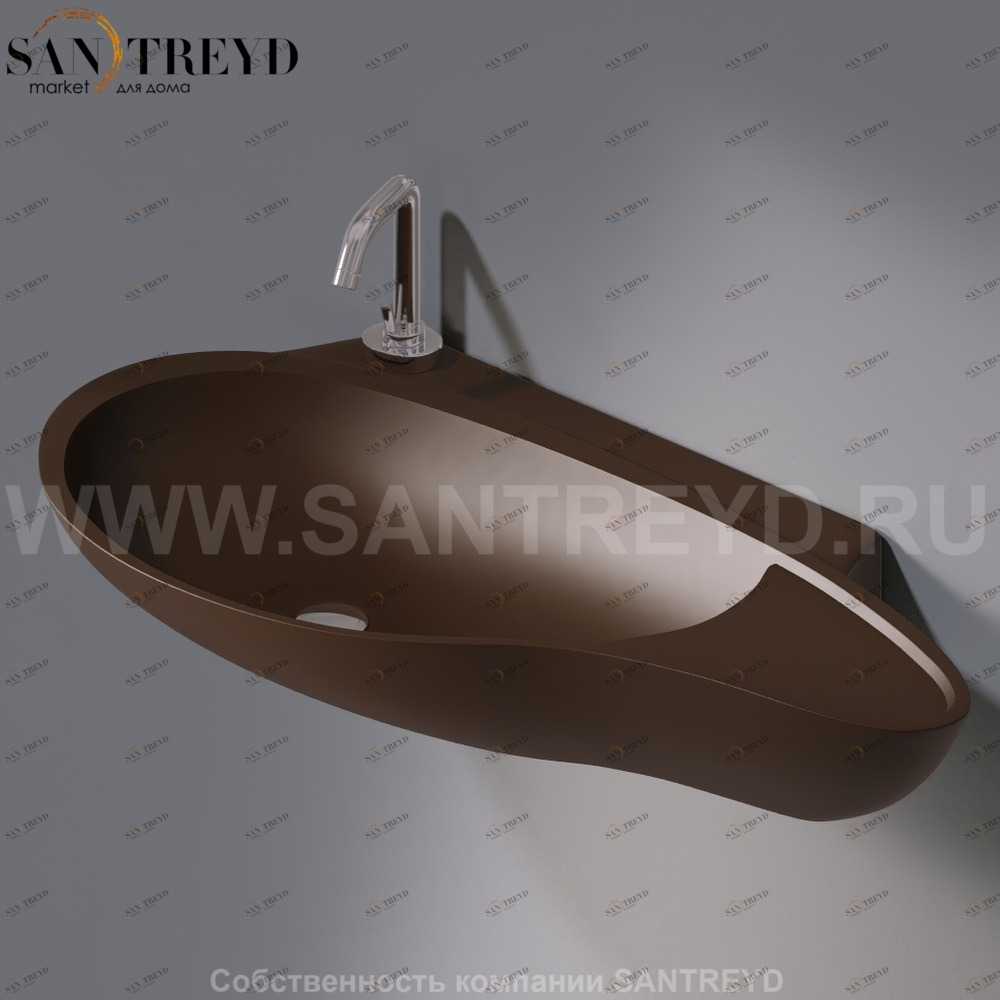 L500T0R1V4.107 Подвесная раковина настенная овальная A. e T. Italia SPOT AeT ITALIA ACCENT