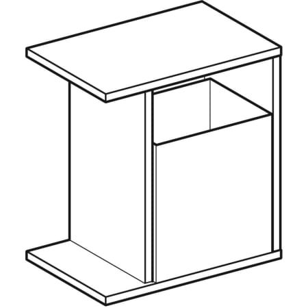 840237000 Шкафчик Geberit iCon с многофункциональным ящиком Geberit  - Вид №1