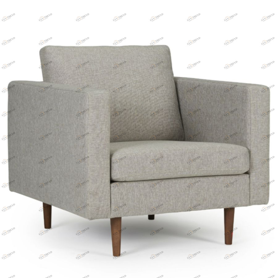 Кресло Otto, дуб/орех, темно-песочное Kragelund 37401248244