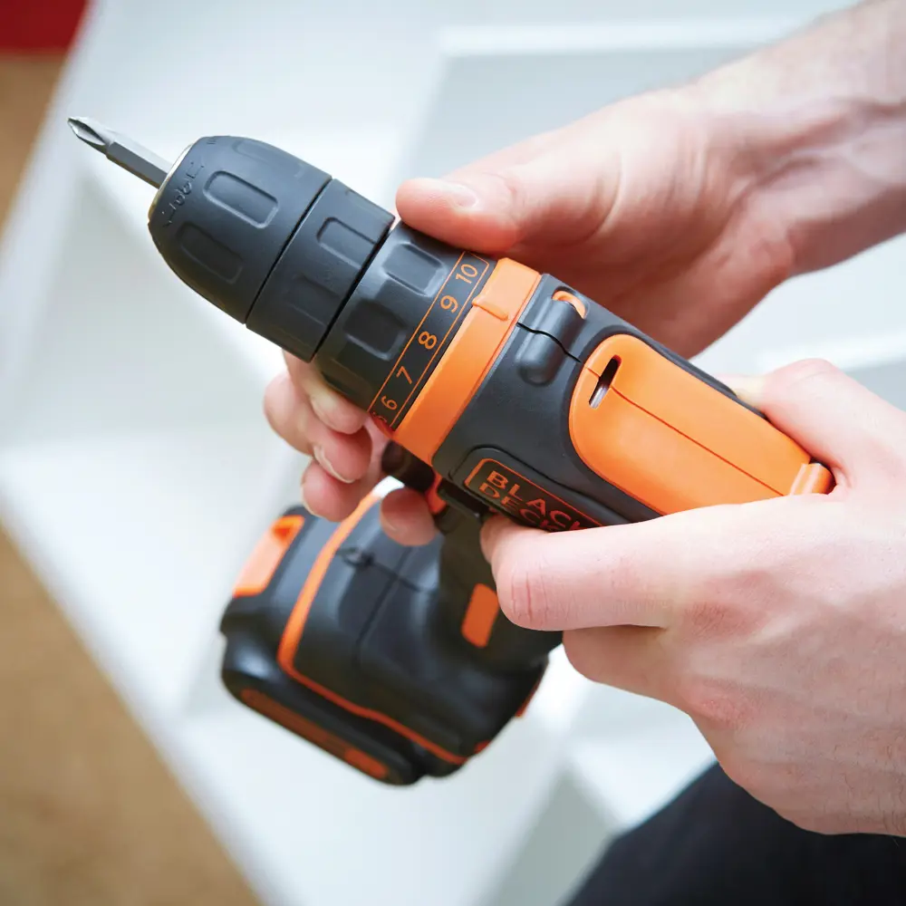 Дрель-шуруповерт аккумуляторная Black&Decker BDCDD12KBQW, 10.8 В Li-ion 2x1.5 Ач 18767105 STLM-2204963 BLACK + DECKER  - Вид №6