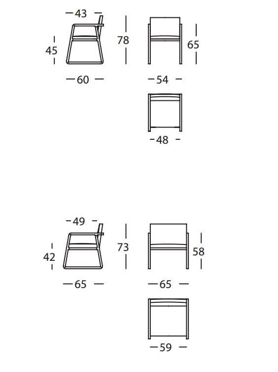 Сани кресло с подлокотниками SANCAL Midori ARCH-00070303 - Вид №2