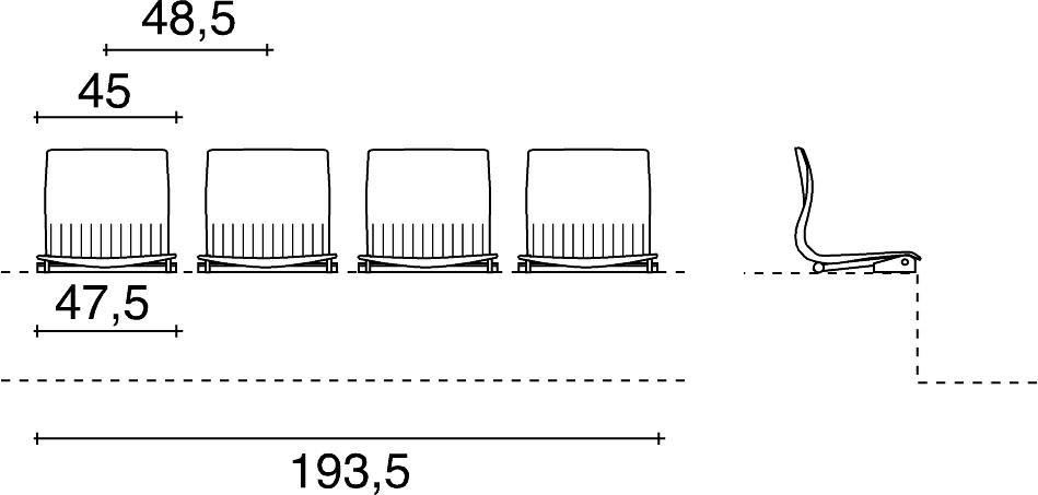 TALIN Стул для конференций из пластика Webby sun-id-1452003 - Вид №6