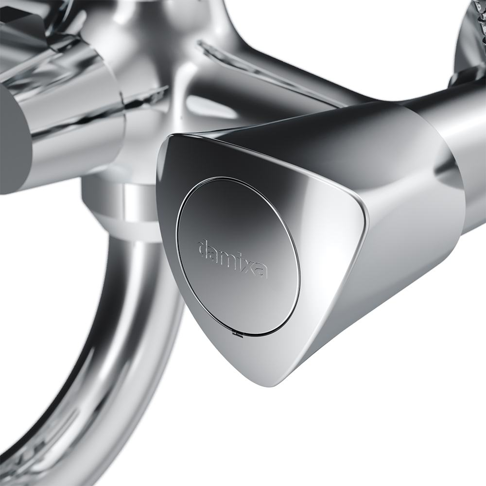 349500000 смеситель для ванны/душа с длинным изливом душ.гарнитуром шт Damixa Object  - Вид №5