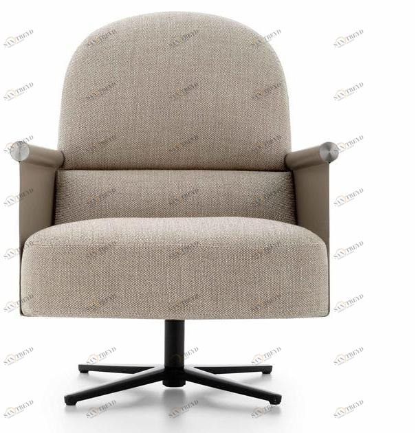 Ditre Italia Вращающееся кресло из ткани с 4 спицами и подлокотниками sun-id-1469626