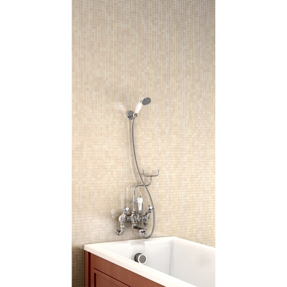 Душевая стойка со смесителем "под наклоном" [H335-AN] Anglesey Burlington T9-QT, T2, V18, T17-2  - Вид №1