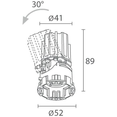 Алюминиевый круглый светодиодный светильник L&L Luce&Light Combina D ARCH-00036964 - Вид №6