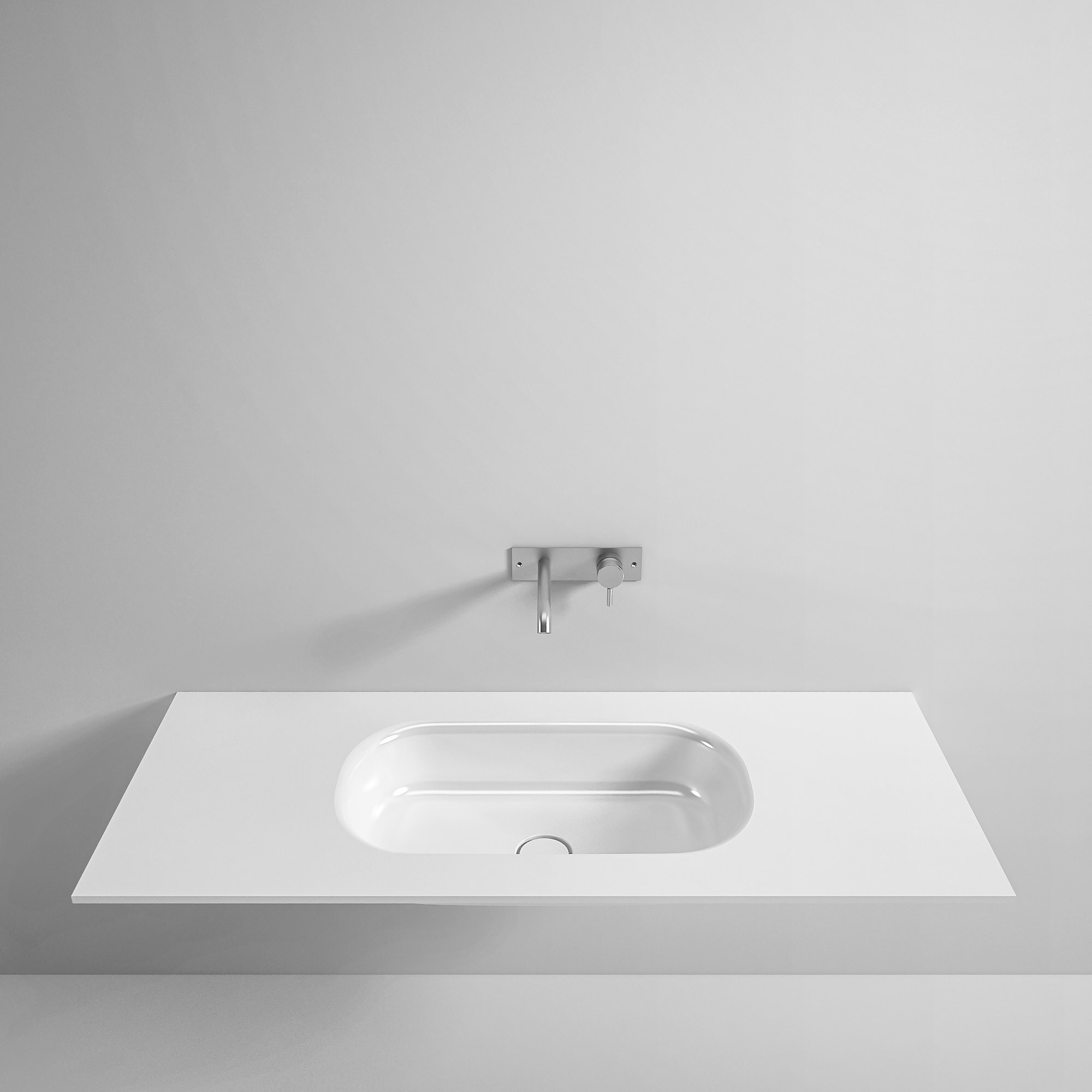 Rexa Design Столешница Korakril ™ с прямоугольной раковиной Hammam REXA-ST100 