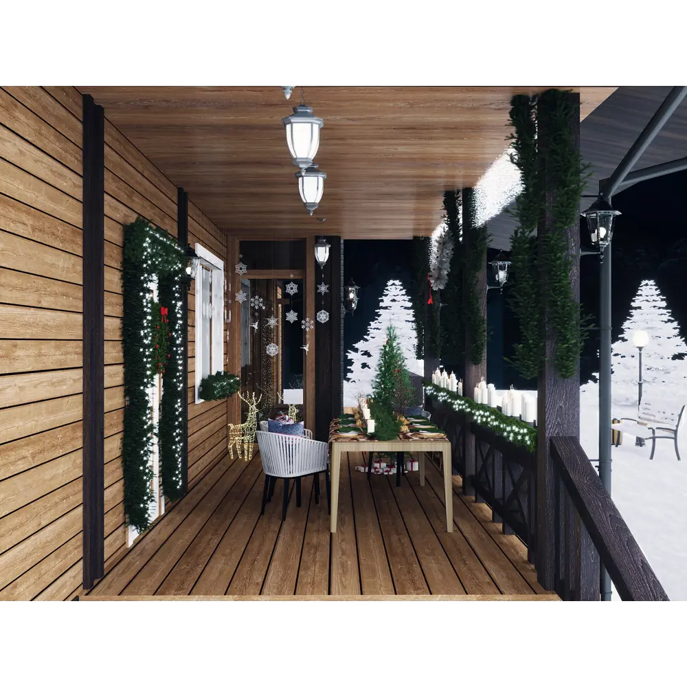 Террасная доска Santreyd из лиственницы с рифленой поверхностью Вельвет 3000х142х27 мм 82270905 STLM-0023638 - Вид №1