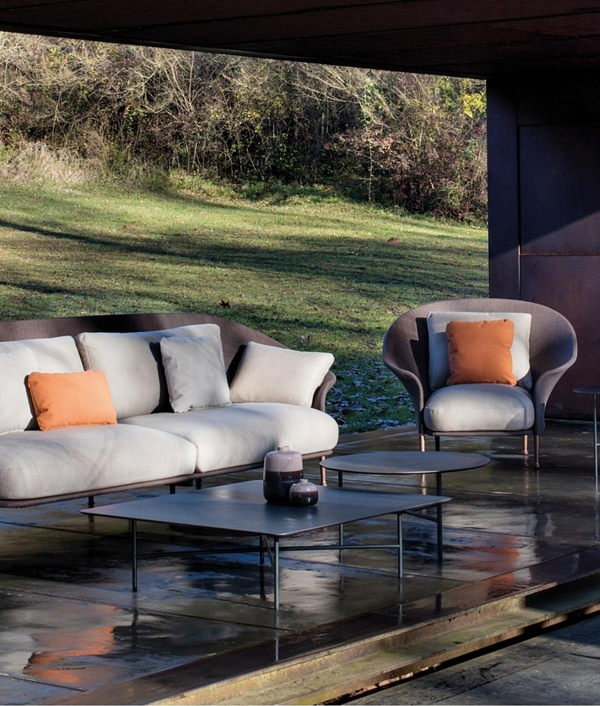 060976 Кофейный столик outdoor квадратный Expormim Grada 