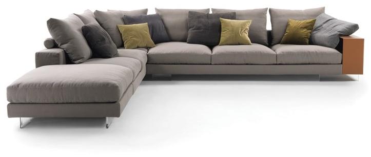 Flexform Модульный тканевый диван с вещевым ящиком Lightpiece sun-id-1372642 - Вид №2