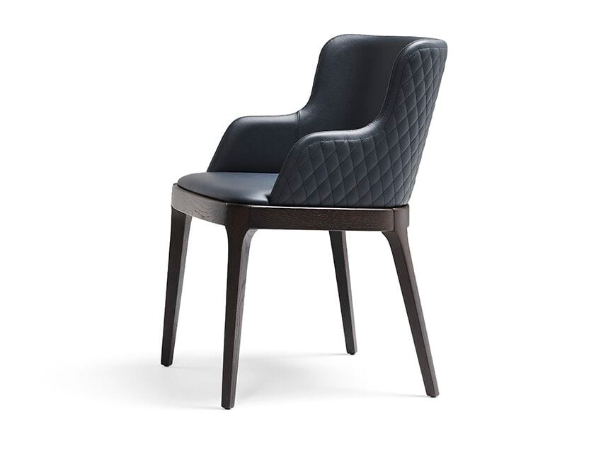 Кожаный мягкий стул с подлокотниками Cattelan italia Magda ARCH-00120551