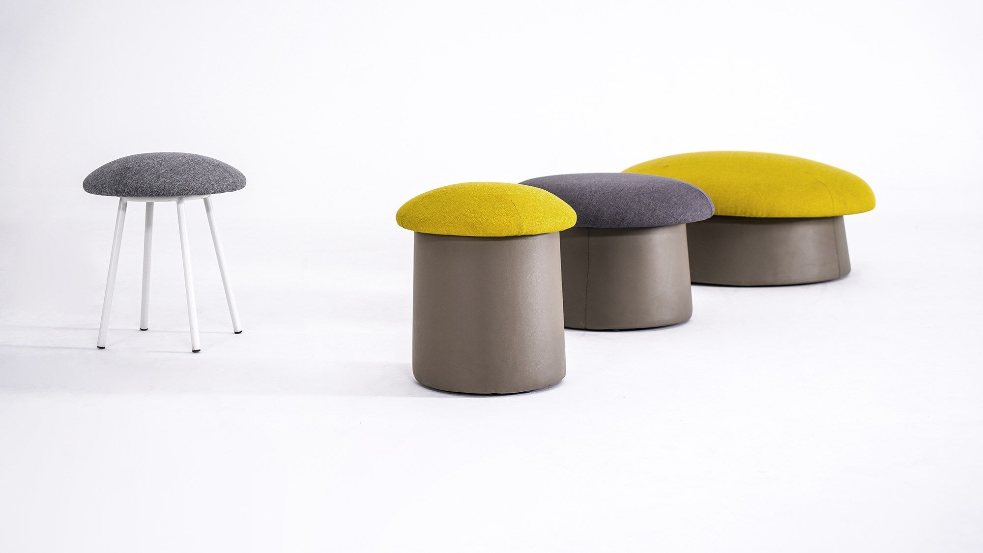 Круглый пуф из ткани Grado Design Гриб ARCH-00032993 - Вид №7