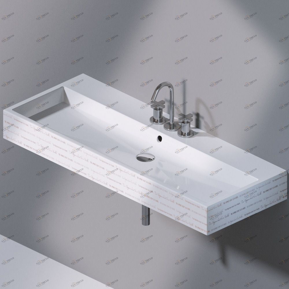 L279T1R3V4.420G Подвесная раковина настенная прямоугольная A. e T. Italia Tank белая AeT ITALIA