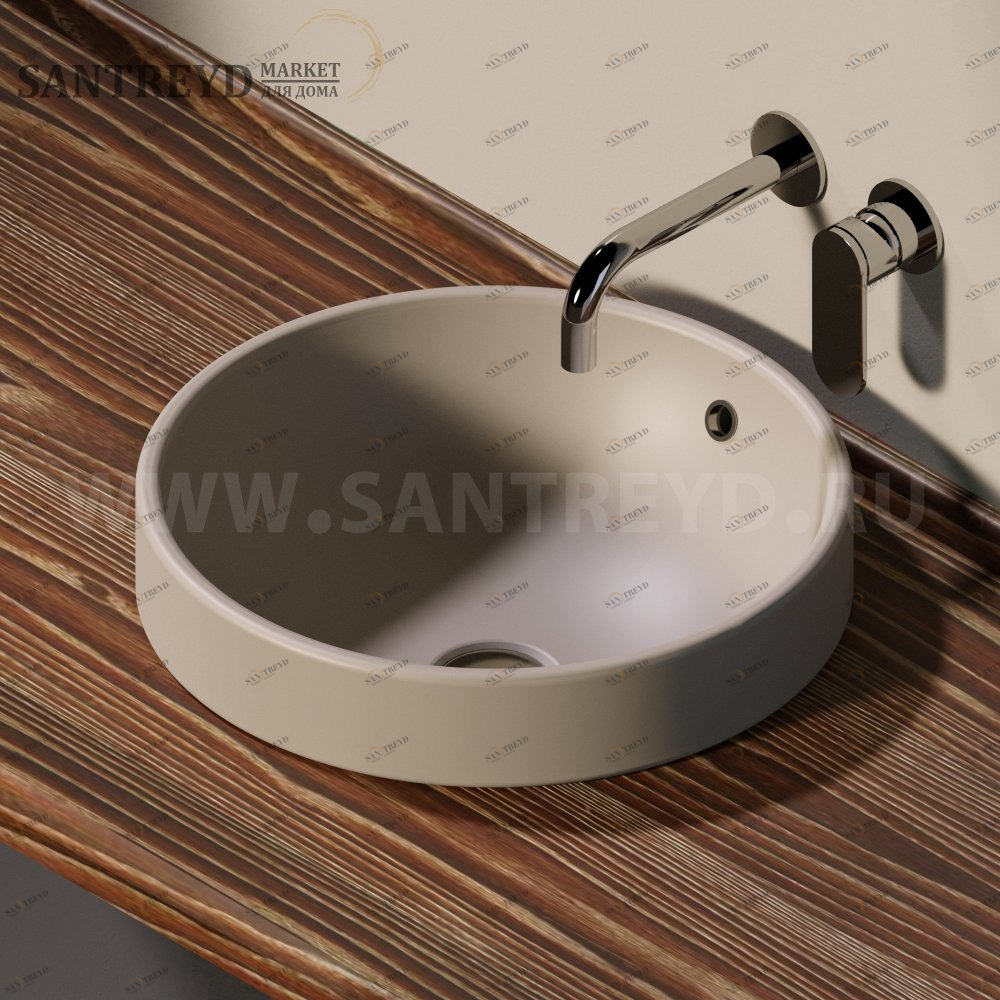 505542C1019 Накладная раковина под столешницу  круглая Ceramica Flaminia Twin