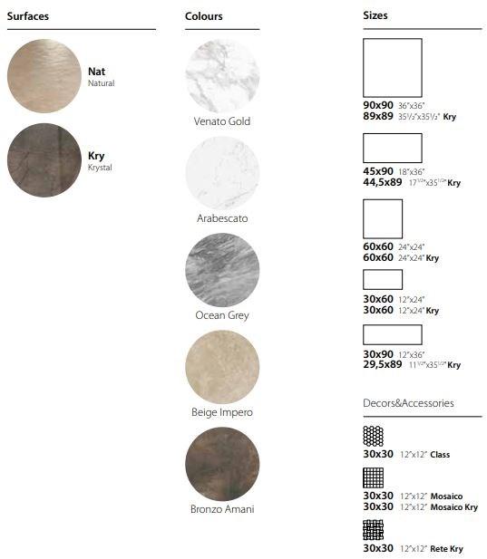 CERAMICA SANT'AGOSTINO Настенная / напольная плитка из керамогранита с эффектом мрамора Marmocrea sun-id-1351271 - Вид №3
