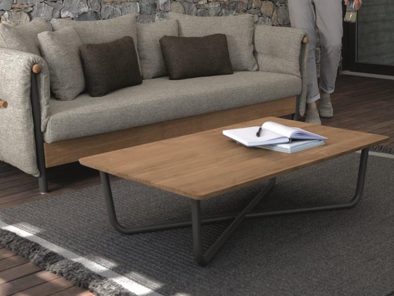 Talenti Низкий садовый стол из тика Domino Domtcr - Вид №3