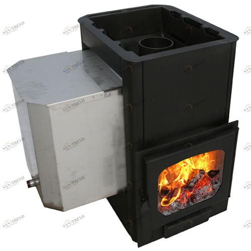 Печь для бани Варвара Мини с баком для воды без выноса Панорамная 6082