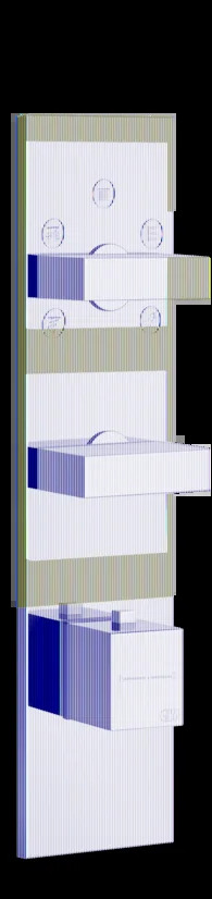 Смеситель для душа 43032 735 Gessi Inverso ТЕПЛАЯ БРОНЗА PVD