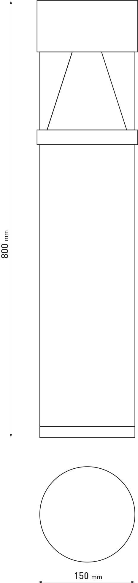 PUK Светодиодный столб из нержавеющей стали sun-id-1423009 - Вид №2