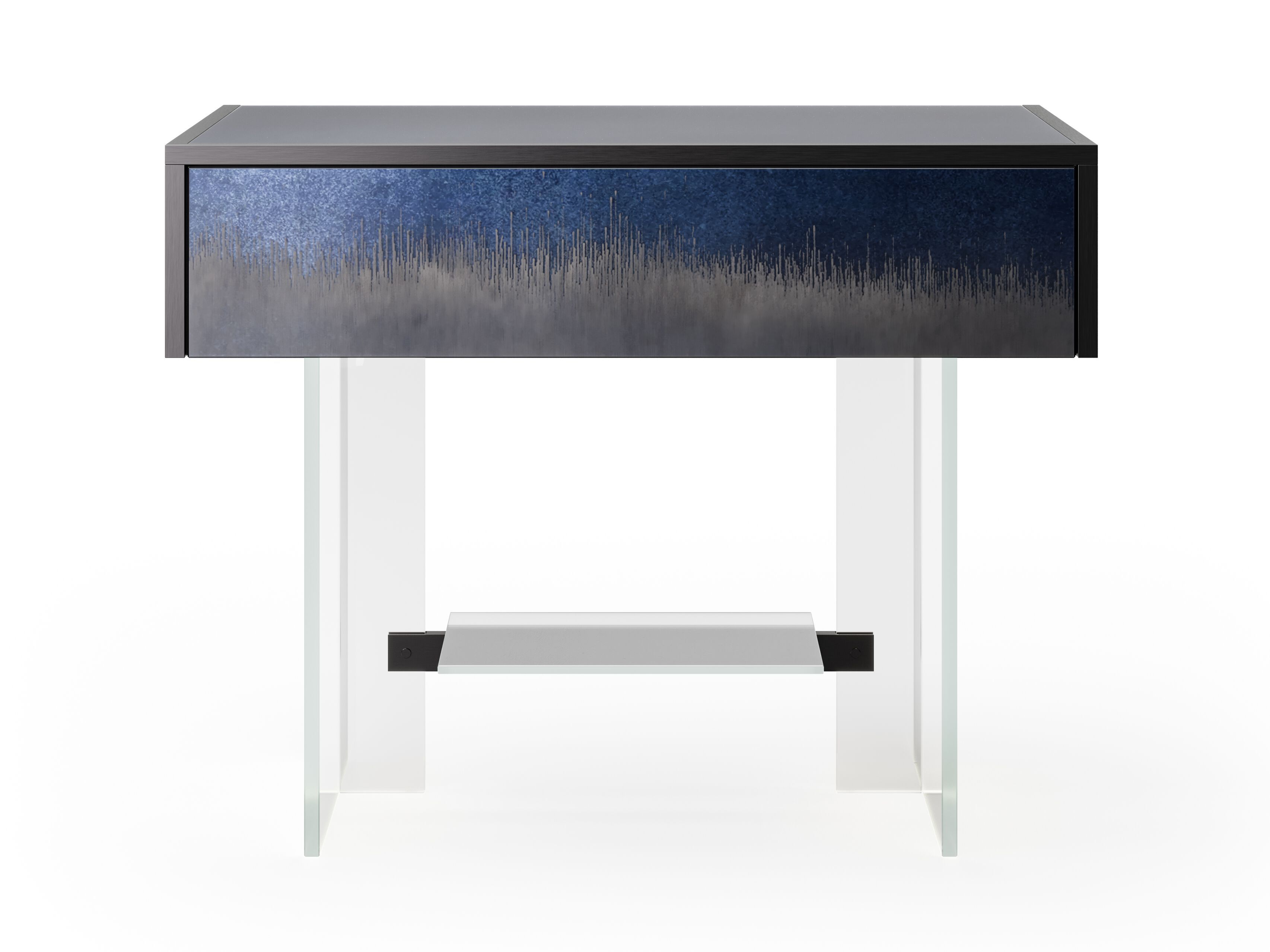 Прямоугольная тумбочка из дерева и стекла с ящиками ARTE VENEZIANA Стромболи ARCH-00084345