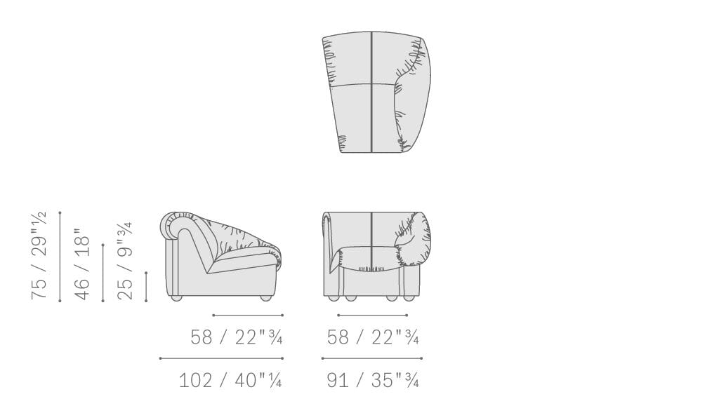 Кожаный модульный диван Poltrona Frau коллекция - диваны и кресла ARCH-00027966 - Вид №12