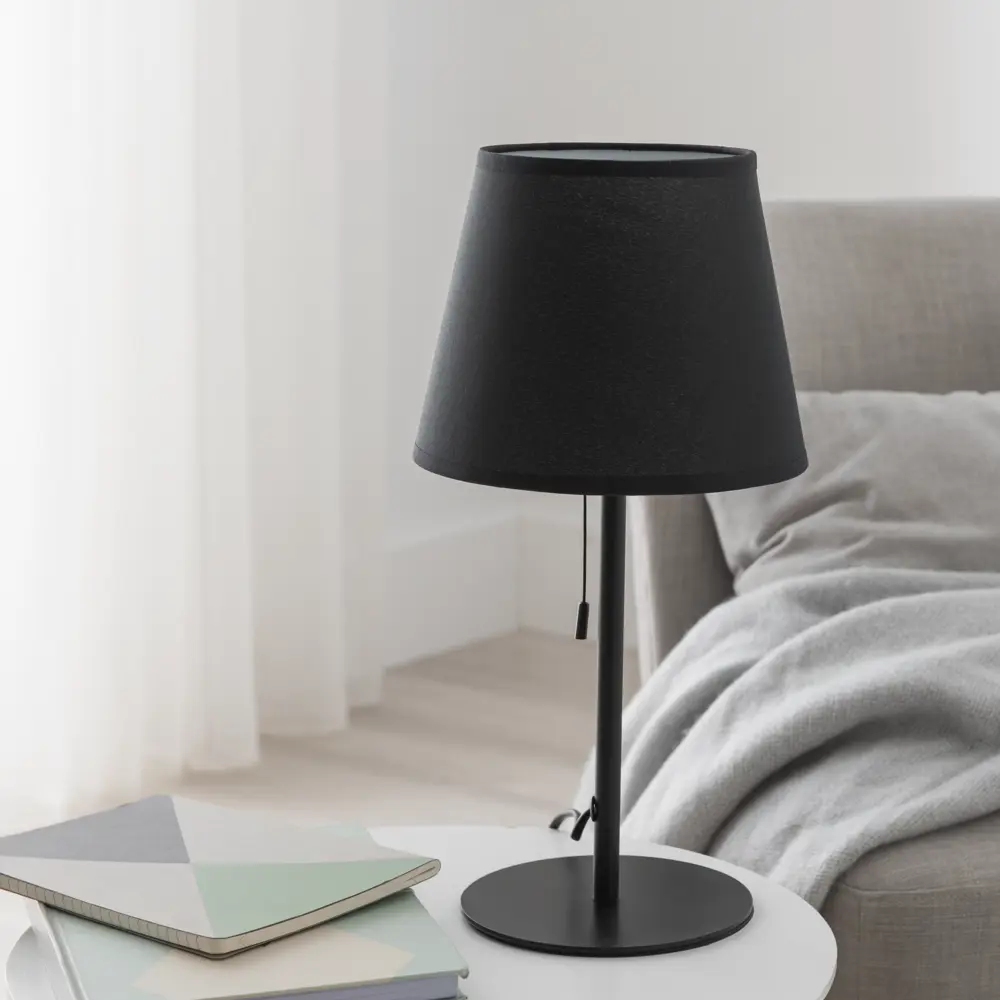 Настольная лампа декоративная Inspire Junon цвет черный STLM-2070116 - Вид №1