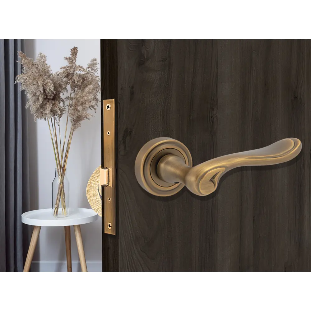 Дверные ручки Фабрика замков Chambord, без запирания, цвет кофе STLM-2053276 - Вид №4
