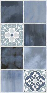 Плитка Glam Indigo Ornament 2 31,5х63