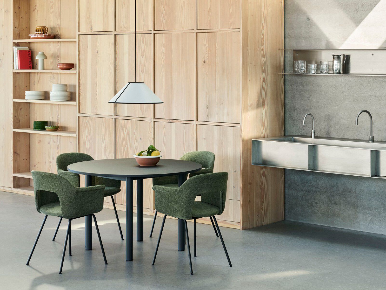 Мягкое кресло с открытой спинкой с подлокотниками Hay макет ARCH-00071158 - Вид №4